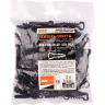 Дюбель-хомут JAZZWAY 5054981 PCD-F 05х10-45-100BL для плоского кабеля PA6,6 черный (уп.100шт)