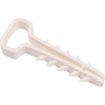 Дюбель-хомут JAZZWAY 5054929 PCD-F 05х10-45-100WH для плоского кабеля PA6,6 белый (уп.100шт)