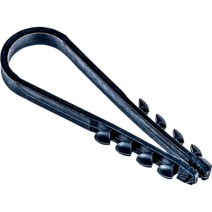 Дюбель-хомут JAZZWAY 5054882 PCD-R 19-25-65-100BL для круглого кабеля PA6,6 черный (уп.100шт)