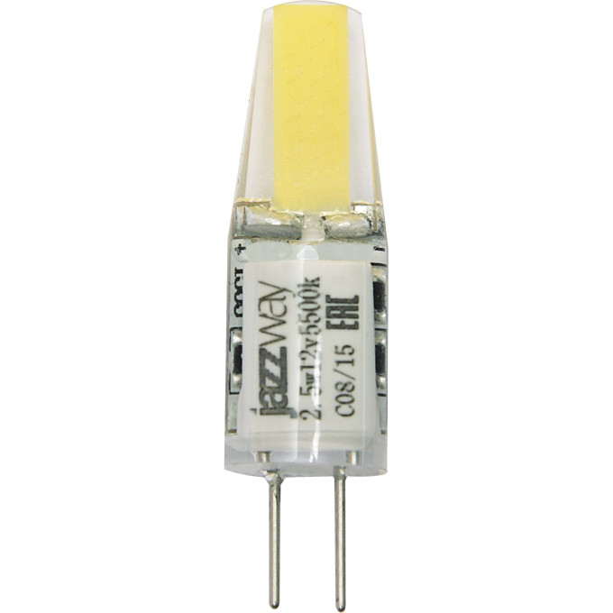 Лампа JAZZWAY PLED-G4 COB 2,5w 200Lm 3000K 12В силикон 10x39мм 2855749